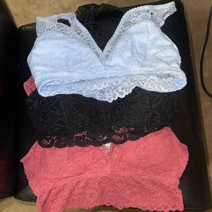 3 Lace Bralettes